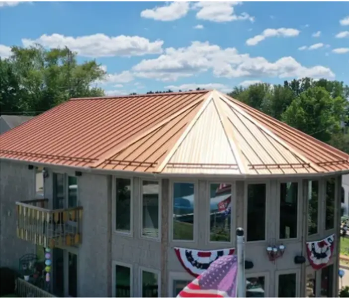 Commercial roof inspection documented in Greenfield